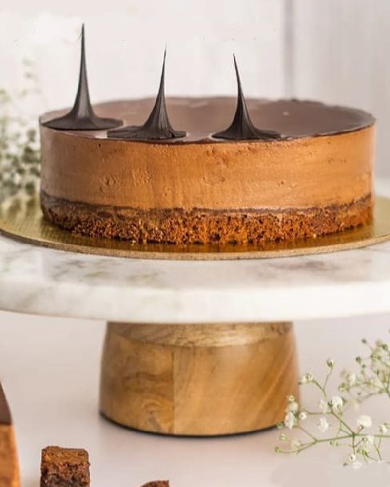 Brownie with Dark Chocolate  Cake
